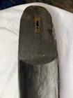 Vintage Long African Tribal Mask Dark Wood Carved Geometric Wall Art Decor 24in