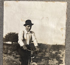 Young Man On Bicycle Cabinet Card Early 1900 s 4  X 6 