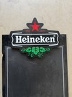 Vintage Heineken Beer Bar Menu Chalk Board 40x24  Man Cave  Decor