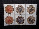 Wooden Nickel Tokens 1966-texas  12-rare Vintage-lot 6 Advertising  dallas other