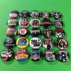 70 s Hard Rock 1  Pinback Button Set  includes All 25 Pins  Classic Heavy