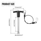 2 Pack T Handle Quick Release Pin 3 8 Inch Diameter Stainless Steel Ball Lock   