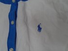 Polo Ralph Lauren Boy s Cardigan Button Closure White Blue Size Medium M 8-10