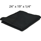 2pc High Temp 18 x24 x1 4   6mm Felt Carbon Fiber Welding Blankets Black Us