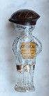 Vintage Boy Holding Soccer Ball Glass Figural Bottle