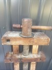 Vintage Antique Woodworking Vise Tool Bench  Tool   Large Wooden Screw
