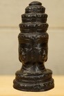 Wicca Reiki Healing Magic Four Faces Of Buddha Shiva Black Resin Figurine 3 5 