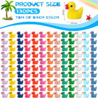 130pcs Multicolor Mini Resin Ducks miniature Duck Figures Landscape Decorations