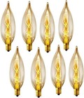 E12 Edison Vintage Equivalent Energy Incandescent Chandelier 40w 110-130v 