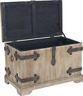 Wooden Chest Storage Trunk Box Standard Small Victorian Antique Wood Vintage