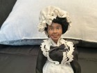 Vtg Porcelain Patsy Thomas Miniature Artisan Dollhouse African American Doll Jud