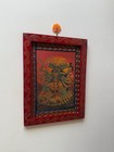 Vintage Hand-painted Kali Maa Photo Frame - Hindu Goddess Wall Art Decor- 12x16 