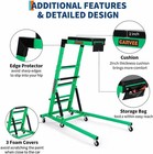 Heavy-duty Foldable Automotive Topside Creeper Adjustable Height Movable Ladder