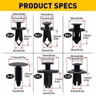 190pcs Bumper Clips Retainer Rivet Fender Trim Car Auto Push Pin Fastener Panel