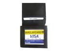 L Shape Money Clip Wallet Id Credit Card Holder Bifold Black Genuine Leather Men