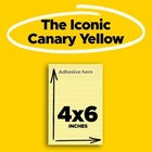 Post-it Super Sticky Lined Notes  4  X 6   Canary Yellow  3 Pack