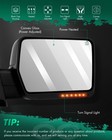 Scitoo Towing Mirrors Ford F-150 07-14 Amber Signal Puddle Light Heated Power