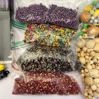 Huge Lot Mixed Beads 5 Pounds Colorful Bundle For Jewelry And Crafts Wood Glass