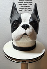Vintage Handmade Boston Terrier Paper Towel Holder   Antique Bt  1911  Post Card
