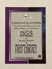 Alice Krige Star Trek Borg Queen Autograph Card