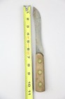 Vintage Skinning Butcher Knife Hand Forged Usa Hunting Brass Rivets Wood Handle