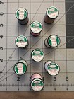 Vintage Lot Of 9 Clark   s O n t  Multicolor Sewing Thread On Black Spools