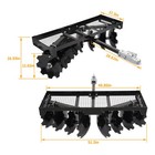 4ft Disc Harrow Attachment For Use With A 2  Towball Trailer Mounted Notched