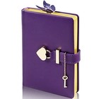 Heart Shaped Lock Diary With Key pu Leather Journal Secret Notebook With Lock 