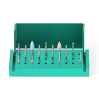 30 Holes Dental Burs Block Holder Disinfection Sterilization Box For Ra Fg Bur