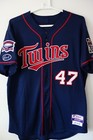 Mlb  Minnesota Twins   47  Francisco Liriano  Game Used Worn Jersey