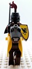 Custom Castle Raven Tournament Knight Commander  1 Figure   Horse   Barding 