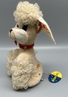 Vtg Dakin Dream Pets White Penny The Poodle Red Collar With Tags 7   