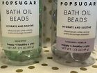 Popsugar Hydrating Bath Oil Beads New Set Lavender Vanilla   Eucalyptus 1 73 Oz