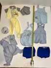 Vintage Outfits Mayfair 9pc Mostly 3-6m Blue yellow Nautical Baseball Striped