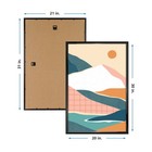 Nib Mainstays 20x30 Black Rounded Profile Picture Frame Wall Mount Photo Frame