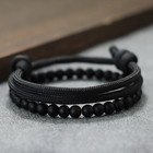 2pcs Handmade Paracord Bracelet Set For Men     Adjustable Summer Nautical Style