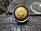 Old Rare Vintage Antique Civil War Relic Eagle Infantry Coat Button Loaded Gold