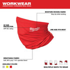 Milwaukee 423r  Multi-functional Neck Gaiter  Red  New