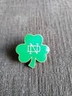 Vintage University Notre Dame Fighting Irish Shamrock Hat Lapel Pin Rare Find  