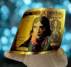 Napoleon Bonaparte 100 Francs Commemorative Gold Pvc Banknote     French Empire