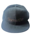 Vintage Jagermeister Black On Black Logo Hat Cap Baseball Hat Size S m New 