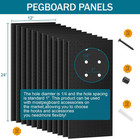 12 Pack 12-inch X 24-inch Metal Pegboard Wall Panels  Peg Boards For Garage Tool