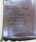 Genuine Vintage Us Military 1980s Desert Storm Brown Bag Mre Meatballs Bbq Sauce