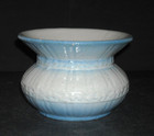 Unreferenced Excellent Rare Small 4 1 4  Blue   White Stoneware Ladies Cuspidor