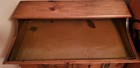 Antique Solid Wood Dry Sink With Storage Cabinet Removable Copper Lining Tray 