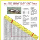 1963 Prince Edward Island Official Road Map   Tourist Guide Ferry M v  Abegweit