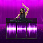 Dj Event Facade White black Scrim Metal Frame Booth W  23  X 73  Flat Table Top