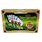 Tdc Games Let It Ride Three Card Poker Casino Las Vegas Set 48  Felt Chips New