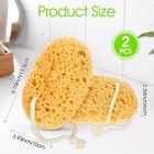 2pcs Bath Sponge  6 1 Inch Soft Exfoliating Body Scrubber Shower Sponges  Lar   
