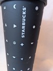 Rare    New 2017 Starbucks Emoji Tumbler Venti 24 Oz  Matte Black Tumbler 